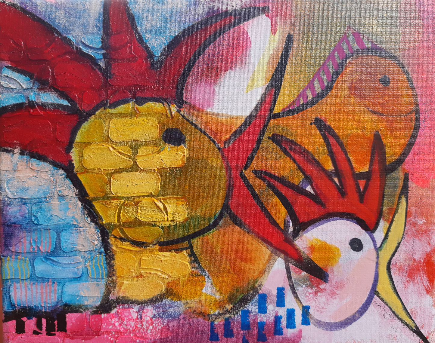 Original from the Chicken and Fish series, Happy Fish Go Lucky